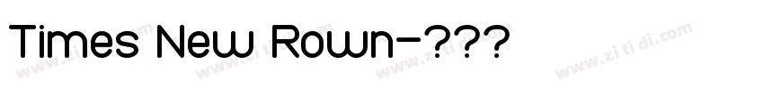 Times New Rown字体转换